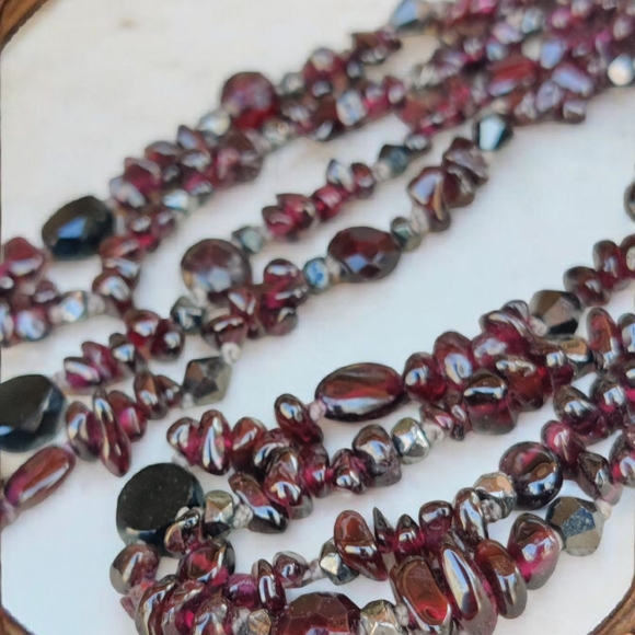 🔥 42" Garnet Necklace - Picture 1 of 9